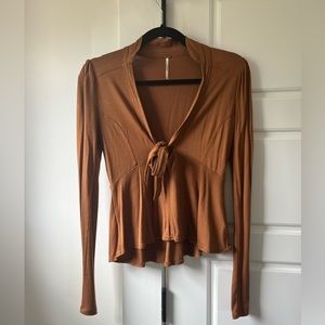 Free People Blouse with Tie